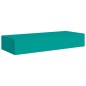 Prateleiras de parede c/ gavetas 2 pcs MDF 60x23,5x10 cm azul