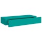 Prateleiras de parede c/ gavetas 2 pcs MDF 60x23,5x10 cm azul