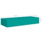 Prateleiras de parede c/ gavetas 2 pcs MDF 60x23,5x10 cm azul