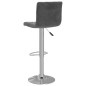 Bancos de bar 2 pcs veludo cinzento-escuro