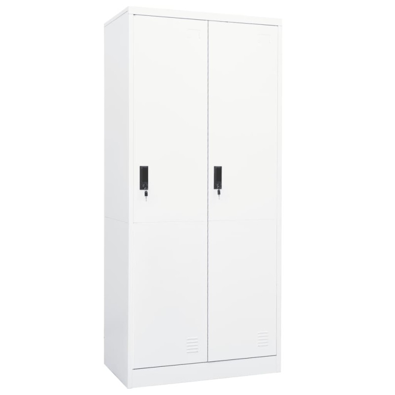 Roupeiro 80x50x180 cm aço branco-Guarda-roupas-Home Retail