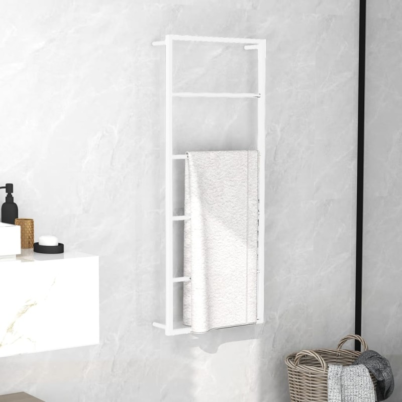 Toalheiro 45x10x115 cm aço branco-Porta-toalhas e suportes para toalhas-Home Retail