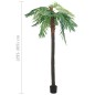 Palmeira phoenix artificial com vaso 305 cm verde