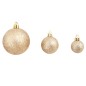 Conjunto de bolas de natal 100 pcs 3/4/6 cm rosa/dourado