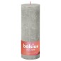 Bolsius Velas rústicas cilíndric. Shine 4pcs 190x68mm cinzento areia