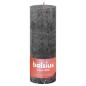 Bolsius Velas rústicas cilíndric. Shine 4pcs 190x68mm cinza tempestade