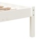 Estrutura cama pequena solteiro 75x190 cm madeira maciça branco