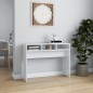 Mesa consola 105x30x80 cm derivados de madeira branco brilhante