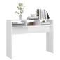 Mesa consola 105x30x80 cm derivados de madeira branco brilhante