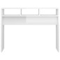 Mesa consola 105x30x80 cm derivados de madeira branco brilhante