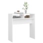 Mesa consola 78x30x80 cm derivados de madeira branco