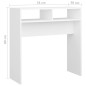 Mesa consola 78x30x80 cm derivados de madeira branco