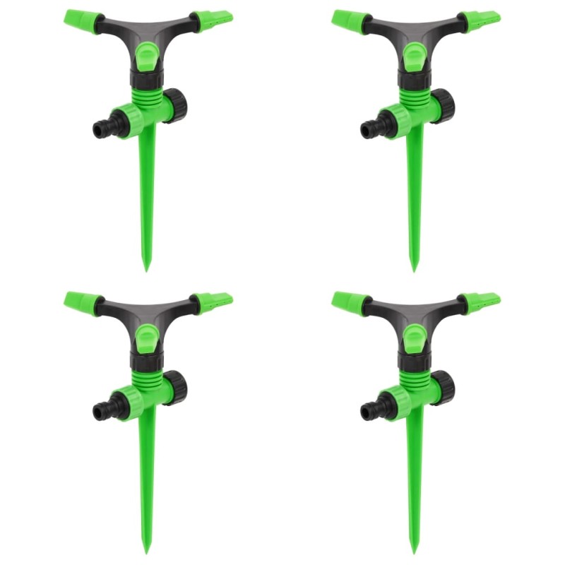 Sprinklers rotativos 4 pcs 16x13,5x25,5 cm ABS/PP verde/preto-Sistemas de sprinklers-Home Retail