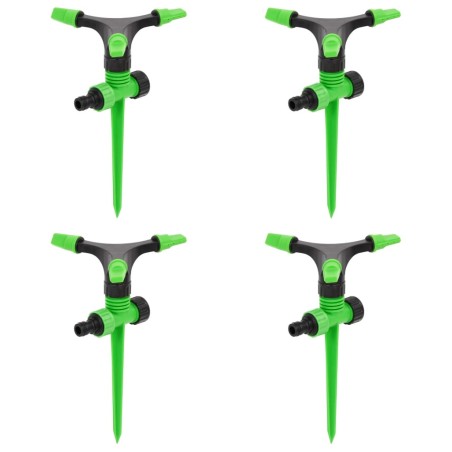 Sprinklers rotativos 4 pcs 16x13,5x25,5 cm ABS/PP verde/preto