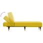 Chaise longue veludo amarelo