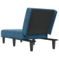 Chaise longue veludo azul