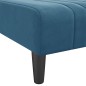 Chaise longue veludo azul