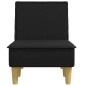 Chaise longue tecido preto