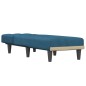 Chaise longue veludo azul