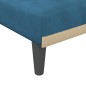 Chaise longue veludo azul