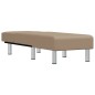 Chaise longue couro artificial cor cappuccino