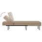 Chaise longue couro artificial cor cappuccino