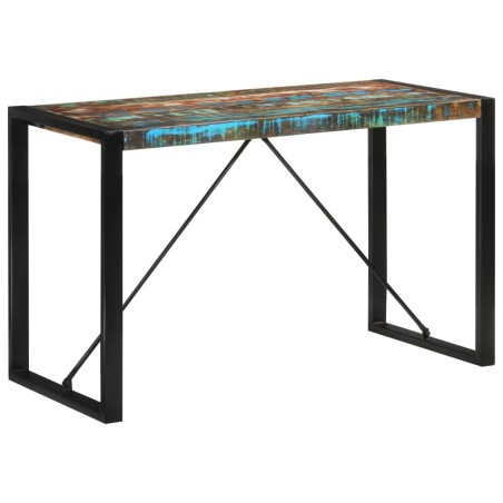 Mesa de jantar 120x55x76 cm madeira recuperada maciça