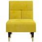 Chaise longue veludo amarelo