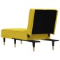 Chaise longue veludo amarelo