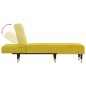 Chaise longue veludo amarelo