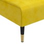 Chaise longue veludo amarelo