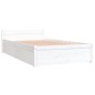 Estrutura cama com gavetas 90x190 cm 3FT Single branco