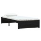 Estrutura cama pequena solteiro 75x190 cm madeira maciça preto