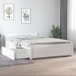 Estrutura de cama c/ gavetas 120x190cm pequena casal branco