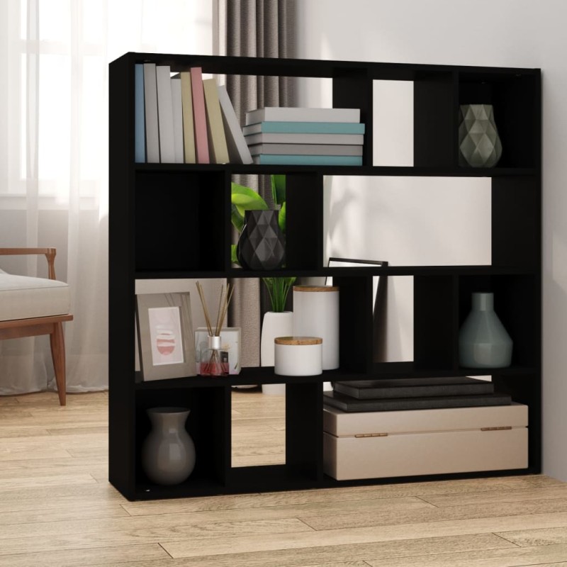 Estante/divisória 105x24x102 cm preto-Biombos-Home Retail