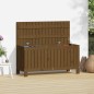 Caixa de arrumação jardim 108x42,5x54 pinho maciço castanho-mel