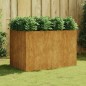 Canteiro elevado de jardim 120x80x80 cm aço corten