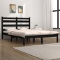 Estrutura de cama 6FT Super King 180x200 cm pinho maciço preto