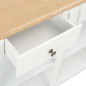 Mesa consola 120x30x76 cm MDF branco