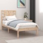 Estrutura de cama pequena solteiro 75x190 cm madeira maciça