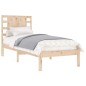 Estrutura de cama pequena solteiro 75x190 cm madeira maciça