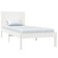 Estrutura de cama 100x200 cm pinho maciço branco