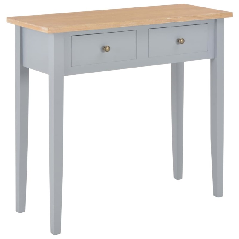 Toucador/mesa consola 79x30x74 cm madeira cinzento-Mesas de apoio-Home Retail