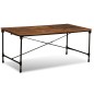 Mesa de jantar madeira reciclada maciça 180 cm