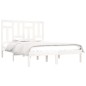 Estrutura de cama super king 180x200 cm pinho maciço branco