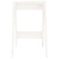 Bancos 2 pcs 40x40x60 cm pinho maciço branco