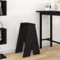 Bancos 2 pcs 40x40x75 cm pinho maciço preto