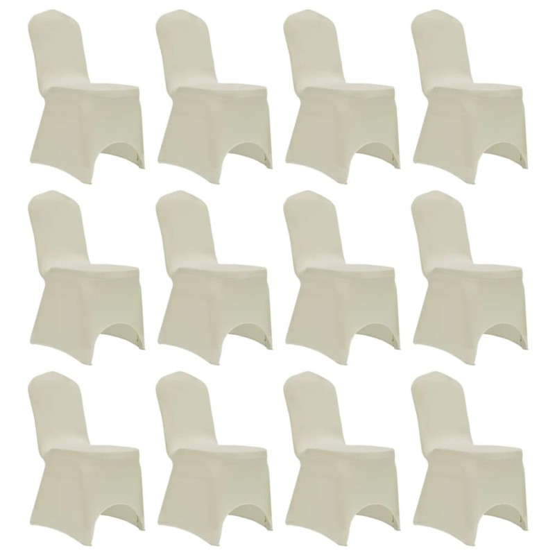 Capa para cadeira elástica 12 pcs cor creme-Capas de sofás-Home Retail