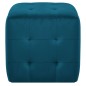 Pufe 2 pcs 30x30x30 cm veludo azul