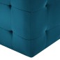 Pufe 2 pcs 30x30x30 cm veludo azul